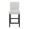 Risa Counter Height Side Chair Set of 2 | Stone Gray Polyester Memory Foam