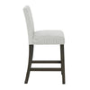 Risa Counter Height Side Chair Set of 2 | Stone Gray Polyester Memory Foam
