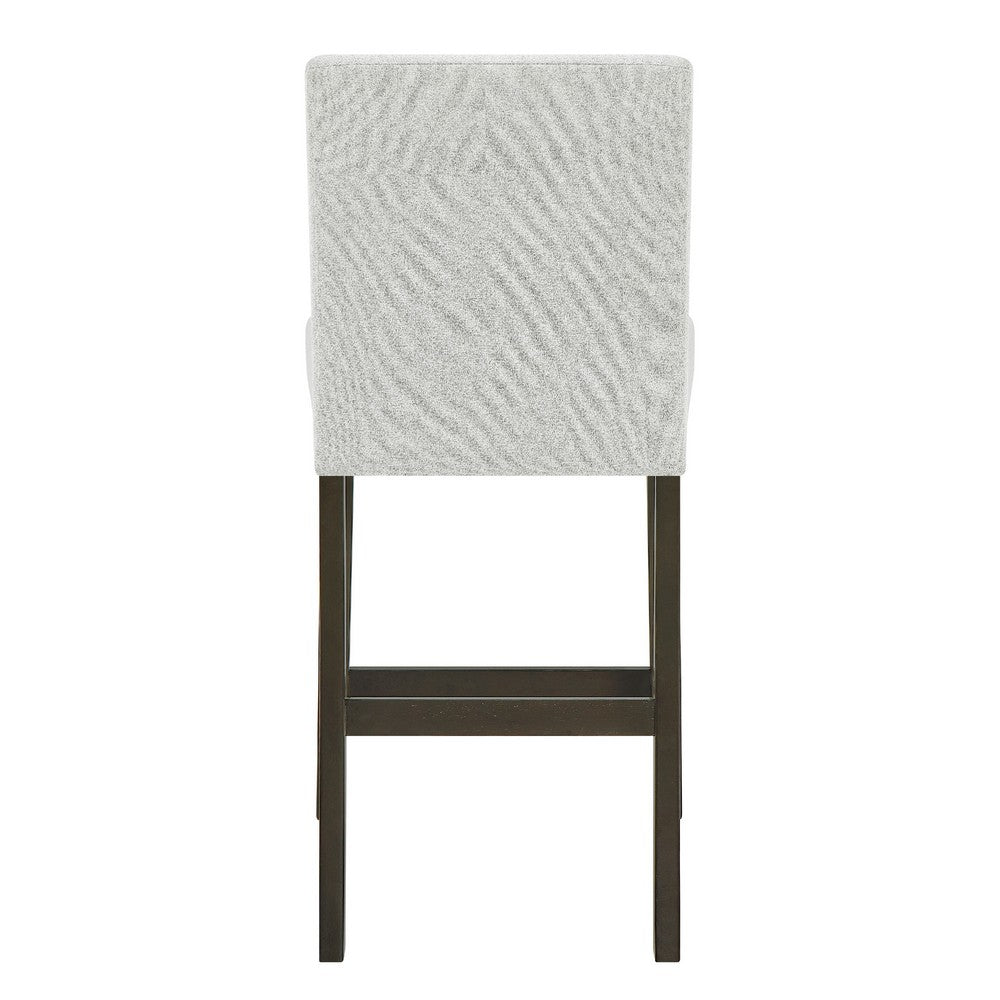 Risa Counter Height Side Chair Set of 2 | Stone Gray Polyester Memory Foam