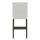 Risa Counter Height Side Chair Set of 2 | Stone Gray Polyester Memory Foam