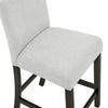 Risa Counter Height Side Chair Set of 2 | Stone Gray Polyester Memory Foam