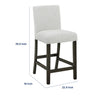 Risa Counter Height Side Chair Set of 2 | Stone Gray Polyester Memory Foam
