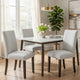 Risa Counter Height Side Chair Set of 2 | Stone Gray Polyester Memory Foam