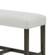 Risa Counter Height Bench | Gray Polyester Memory Foam Seat | Brown 40"