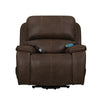 Talo Power Lift Recliner Chair with Heat & Massage | Brown Faux Leather