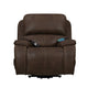Talo Power Lift Recliner Chair with Heat & Massage | Brown Faux Leather