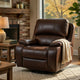 Talo Power Lift Recliner Chair with Heat & Massage | Brown Faux Leather