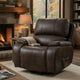 Talo Power Lift Recliner Chair with Heat & Massage | Brown Faux Leather