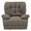 Lima Oversized Power Motion Recliner | Plush Tufted Dark Gray Faux Leather