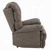 Lima Oversized Power Motion Recliner | Plush Tufted Dark Gray Faux Leather