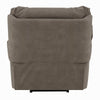 Lima Oversized Power Motion Recliner | Plush Tufted Dark Gray Faux Leather