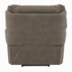 Lima Oversized Power Motion Recliner | Plush Tufted Dark Gray Faux Leather
