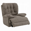 Lima Oversized Power Motion Recliner | Plush Tufted Dark Gray Faux Leather