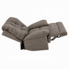 Lima Oversized Power Motion Recliner | Plush Tufted Dark Gray Faux Leather