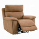 Kima Oversize Power Glider Recliner | Plush Wide Tufted Brown Faux Leather
