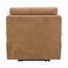 Kima Oversize Power Glider Recliner | Plush Wide Tufted Brown Faux Leather
