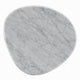 Jima Side End Table | 20" White Marble Top | Dark Brown Veneer Base