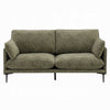 Dima Sofa with 2 Pillows | Green Chenille Upholstered Cushions | 75"