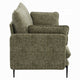 Dima Sofa with 2 Pillows | Green Chenille Upholstered Cushions | 75"