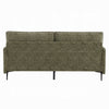Dima Sofa with 2 Pillows | Green Chenille Upholstered Cushions | 75"