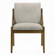 Kea Dining Side Chair Set of 2 | Gray Chenille | Vintage Oak Brown Frame
