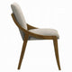 Kea Dining Side Chair Set of 2 | Gray Chenille | Vintage Oak Brown Frame