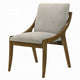 Kea Dining Side Chair Set of 2 | Gray Chenille | Vintage Oak Brown Frame