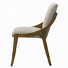 Kea Dining Side Chair Set of 2 | Gray Chenille | Vintage Oak Brown Frame