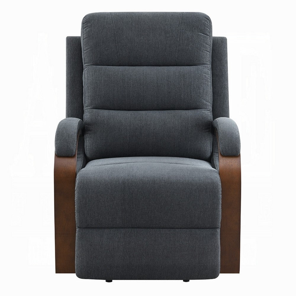 Jea Power Recliner Armchair with Lift Heating Massage | Gray Chenille Fabric