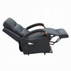 Jea Power Recliner Armchair with Lift Heating Massage | Gray Chenille Fabric