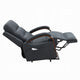 Jea Power Recliner Armchair with Lift Heating Massage | Gray Chenille Fabric