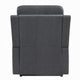 Jea Power Recliner Armchair with Lift Heating Massage | Gray Chenille Fabric