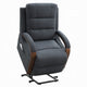 Jea Power Recliner Armchair with Lift Heating Massage | Gray Chenille Fabric