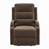 Jea Power Recliner with Stand Lift | Heating & Massage | Brown Chenille
