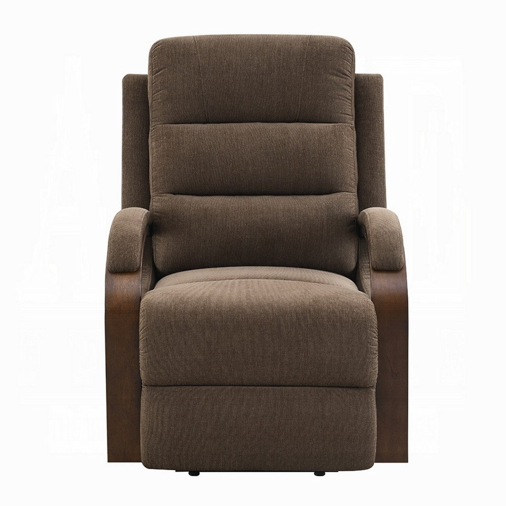 Jea Power Recliner with Stand Lift | Heating & Massage | Brown Chenille