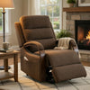 Jea Power Recliner with Stand Lift | Heating & Massage | Brown Chenille