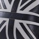 Bran Accent Pillow Set of 2 | Union Jack Black Top Grain Leather | Gray 20"