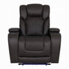 Pija Power Motion Recliner with Storage | USB & LED Lighting | Dark Gray