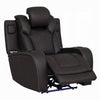 Pija Power Motion Recliner with Storage | USB & LED Lighting | Dark Gray