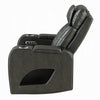 Neja Power Motion Recliner Chair | LED and USB | Dark Gray Faux Leather