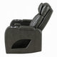 Neja Power Motion Recliner Chair | LED and USB | Dark Gray Faux Leather
