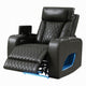 Neja Power Motion Recliner Chair | LED and USB | Dark Gray Faux Leather