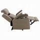 Jeja Power Motion Recliner Chair with Storage | Gray Faux Camel Leather
