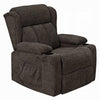 Leu Power Motion Recliner Chair with Lift | Wide Tufting | Brown Linen