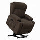 Leu Power Motion Recliner Chair with Lift | Wide Tufting | Brown Linen