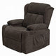 Leu Power Motion Recliner Chair with Lift | Wide Tufting | Brown Linen