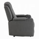 Jeju Power Motion Recliner with Power Headrest | LED | Gray Faux Leather