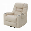 Aira Power Lift Recliner Chair | Heat & Massage Functions | Ivory Microfiber