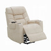 Aira Power Lift Recliner Chair | Heat & Massage Functions | Ivory Microfiber
