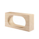 Pia Console Table | Oval Cutout Center | Beige Travertine Stone 59"